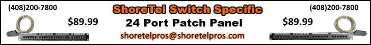 shoretel pros patch panel